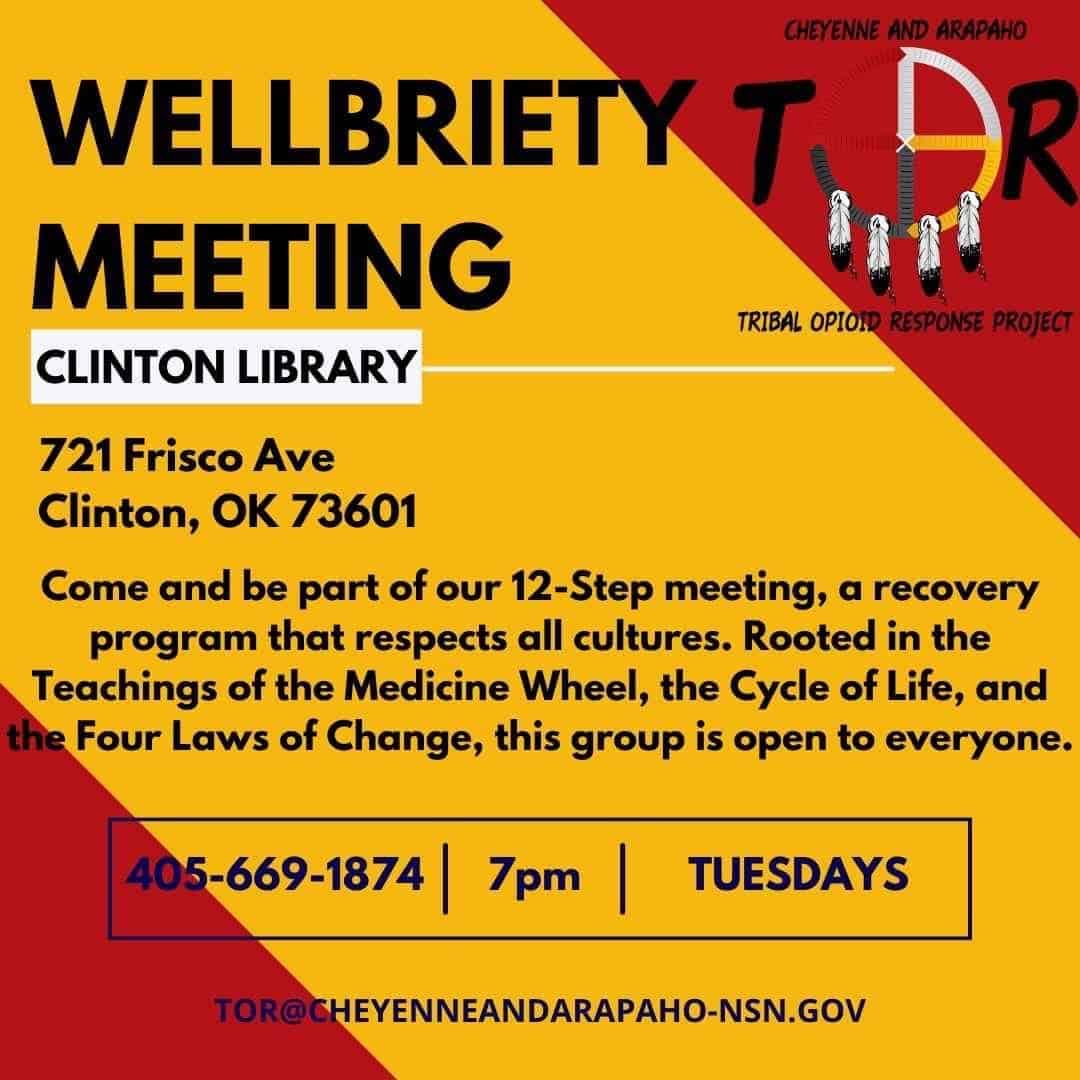 08-2024 TOR Wellbriety Meeting Clinton Library Mothers of Tradition