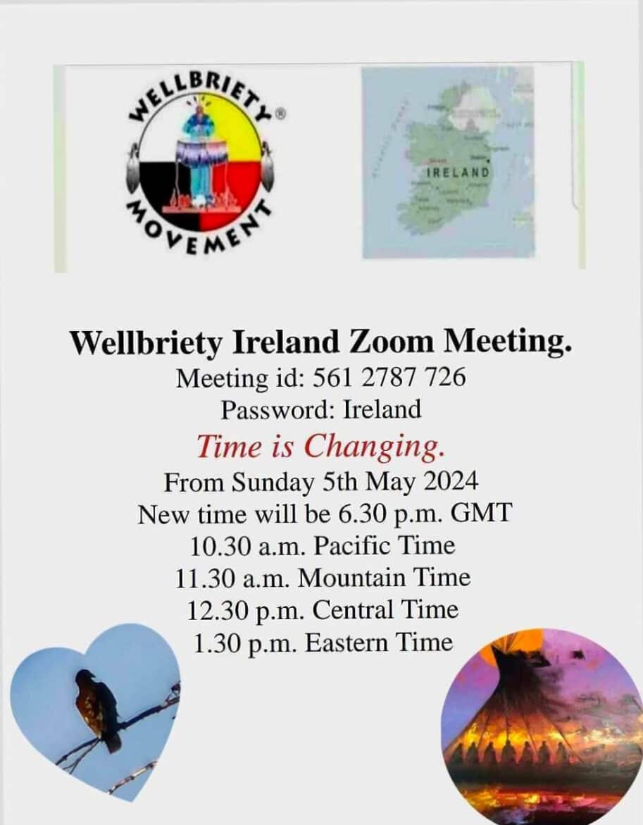 01-2025 Wellbriety Ireland Zoom Meeting Mothers of Tradition